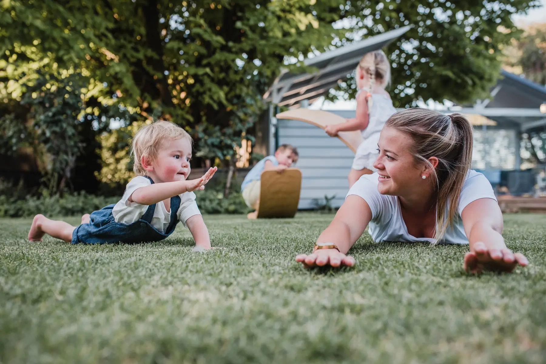 A therapist and child connecting through movement